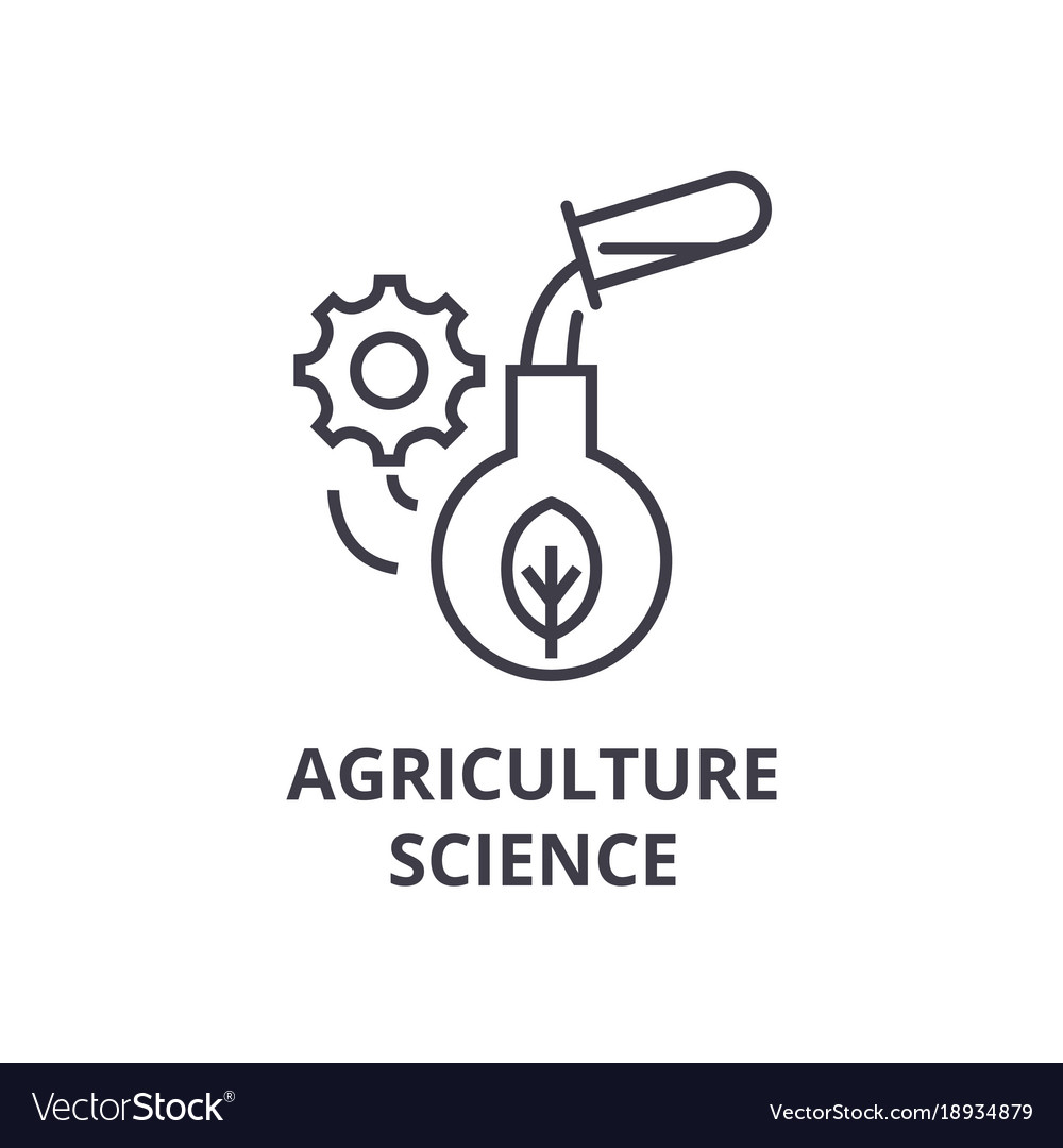 Landwirtschaft Wissenschaft Linie Symbol Umriss Zeichen