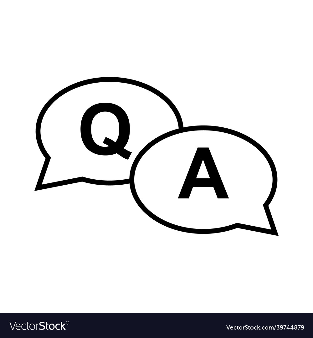 Faq frequently asked questions icon information Vector Image