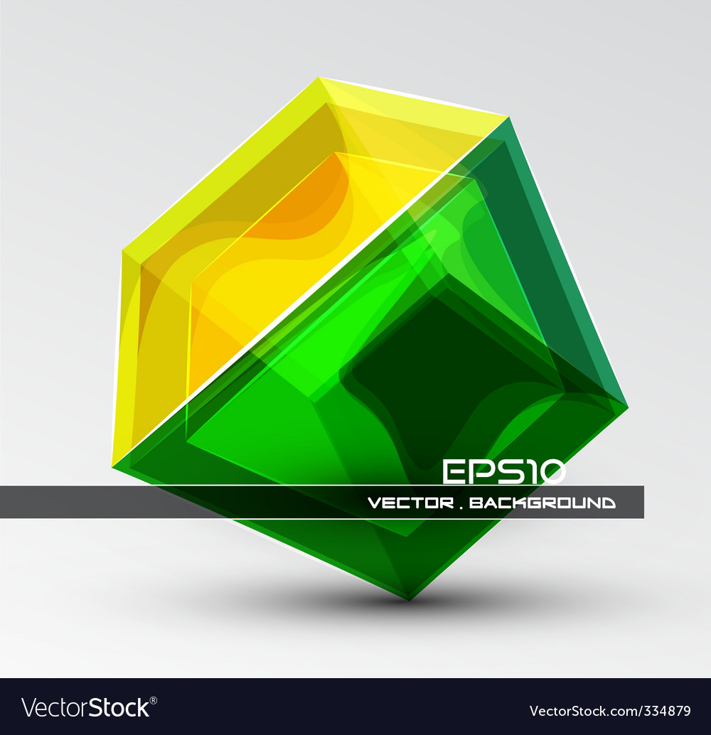 Geometric Dimensional Boxes Royalty Free Vector Image