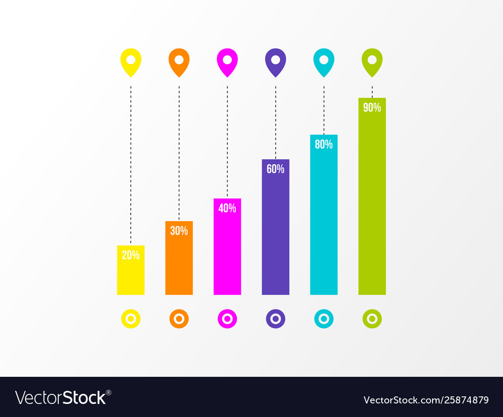 Infographic design template with options steps vector image Infographic design template with options steps