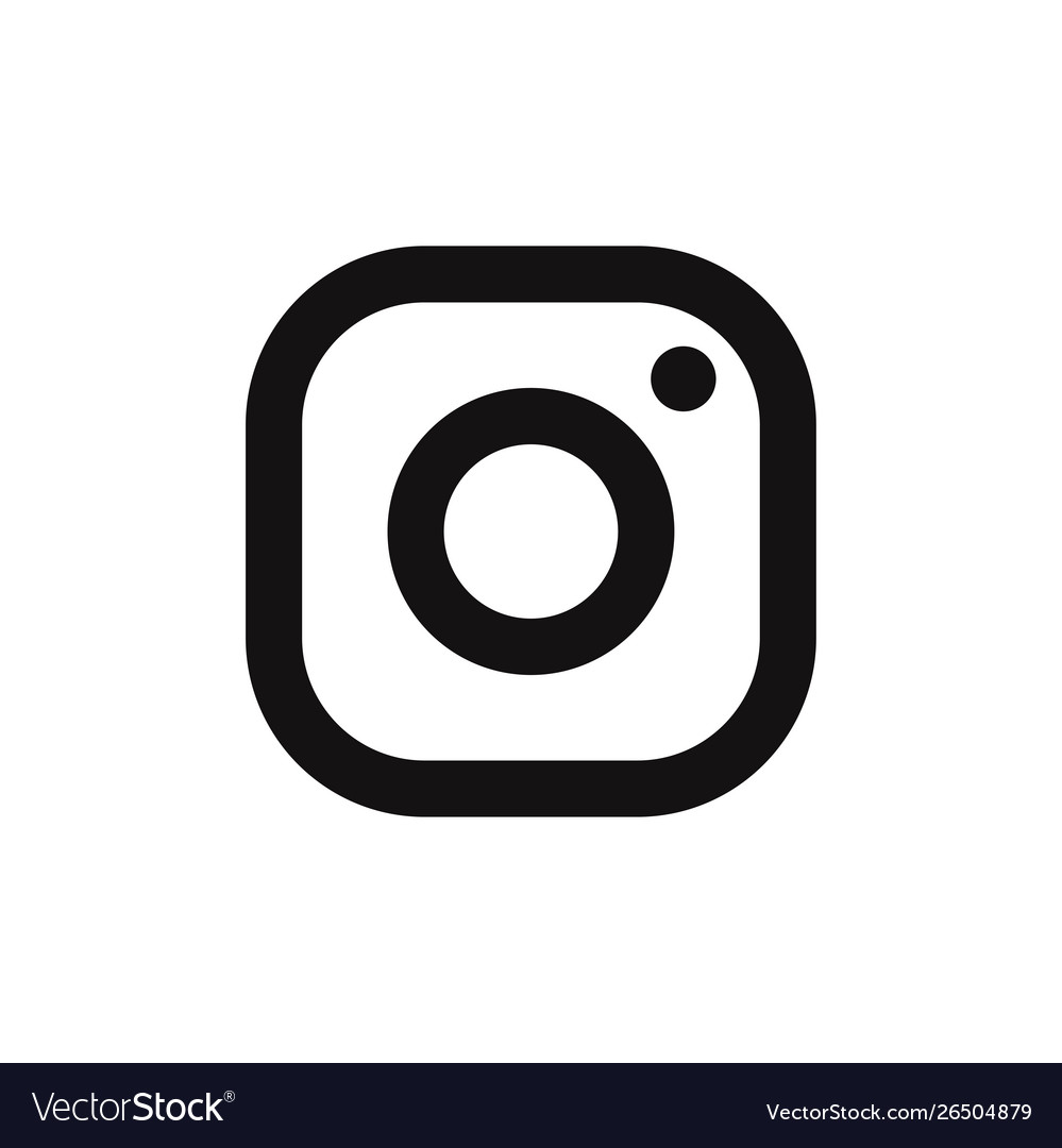 Instagram logo icon social media symbol Royalty Free Vector