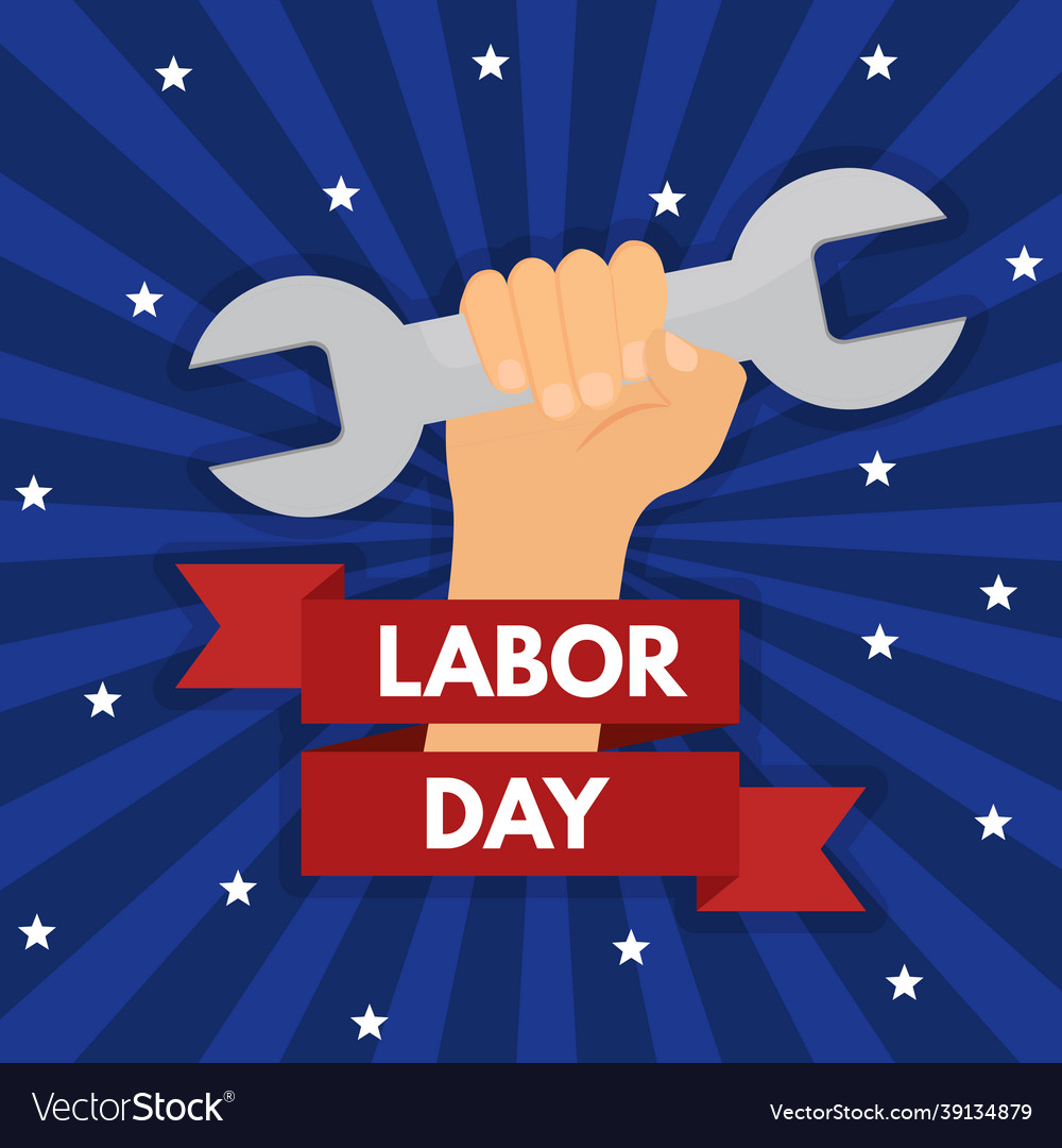 Labor day poster eps10 Royalty Free Vector Image