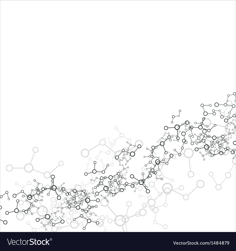 Molecule on the white background Royalty Free Vector Image