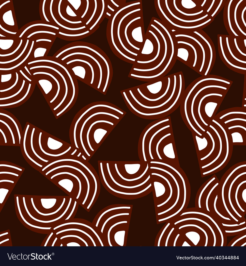 Abstract seamless pattern on dark red background vector image Abstract seamless pattern on dark red background