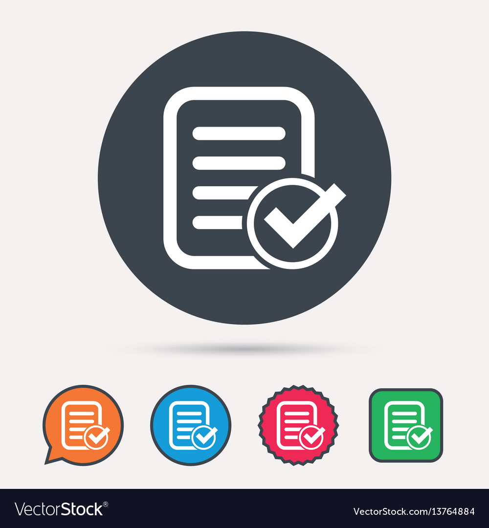 File selected icon document page with check