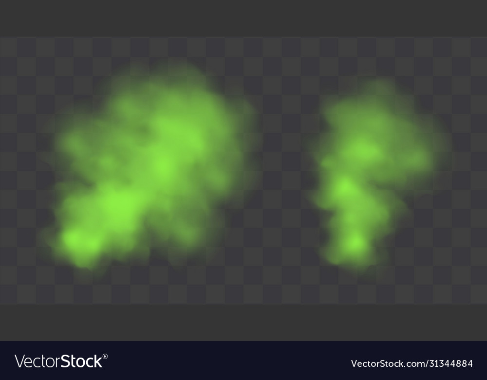 Green stink bad smell smoke or poison gases