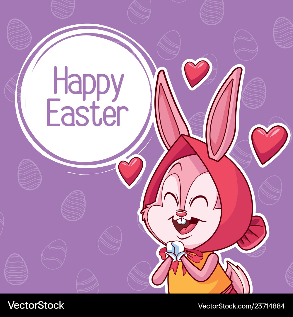 Happy easter poster Royalty Free Vector Image - VectorStock