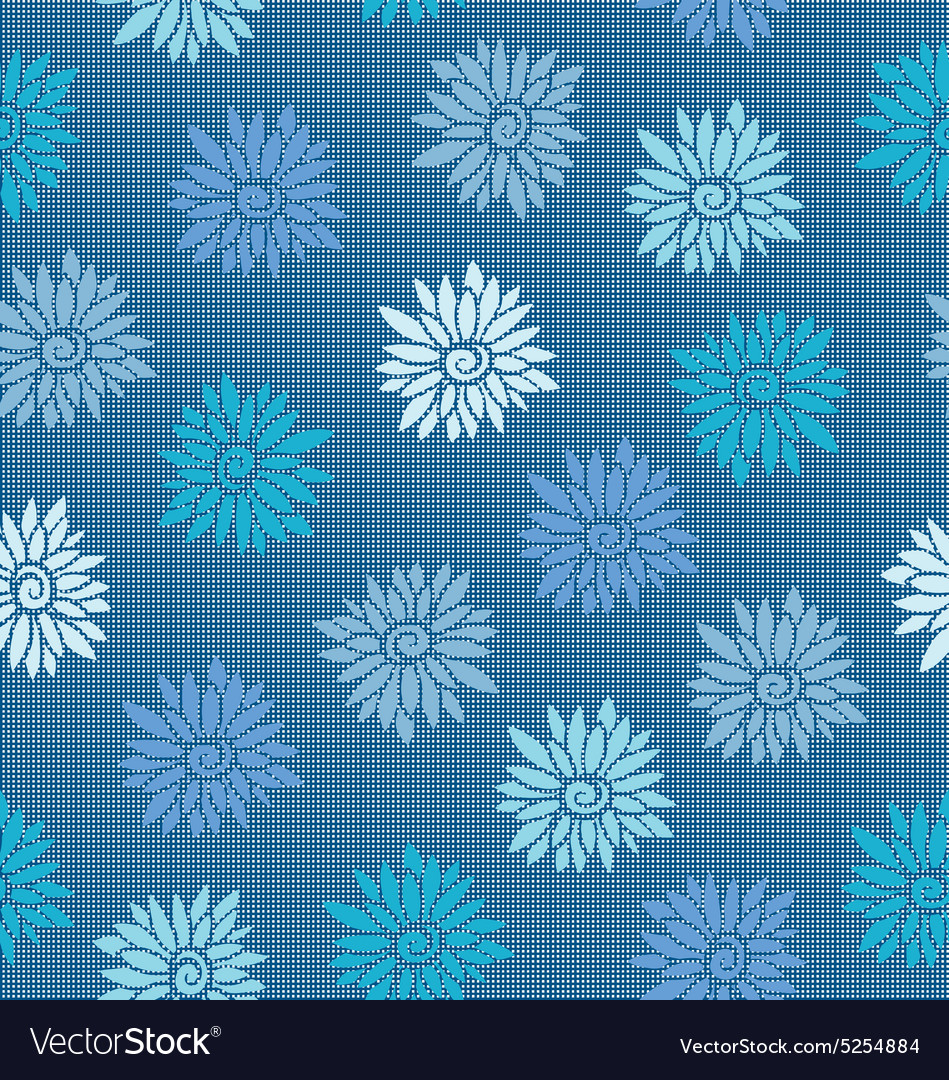 Retro flower pattern