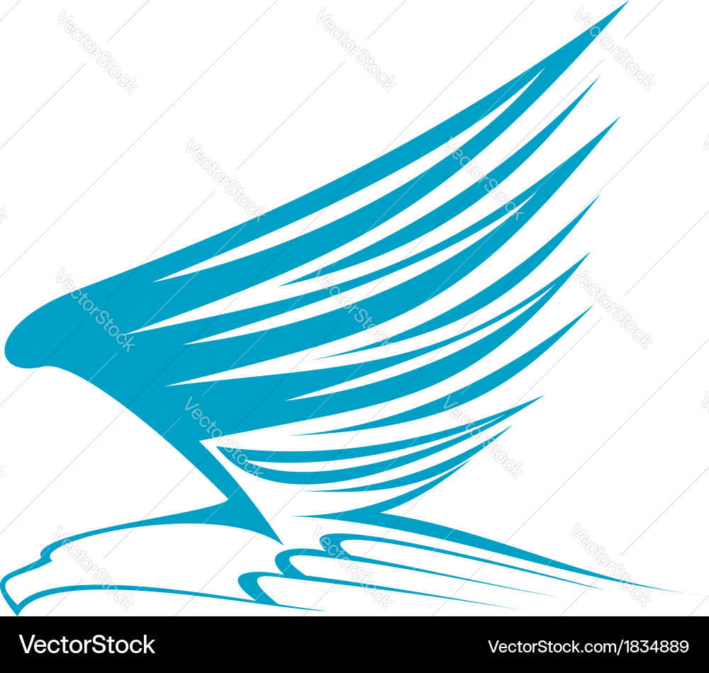 Flying eagle Royalty Free Vector Image - VectorStock