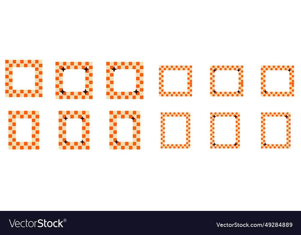 Retro pop frame design element