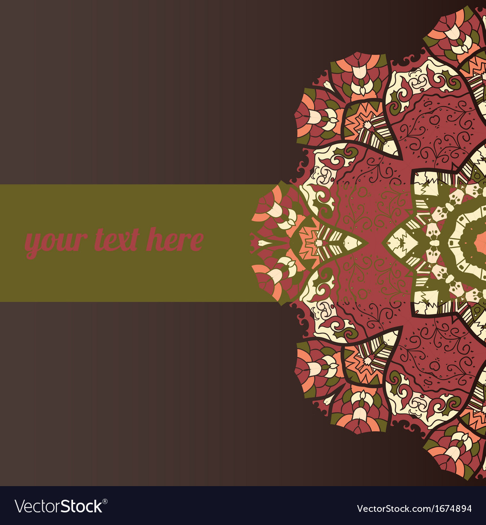 Abstract background with frame for text