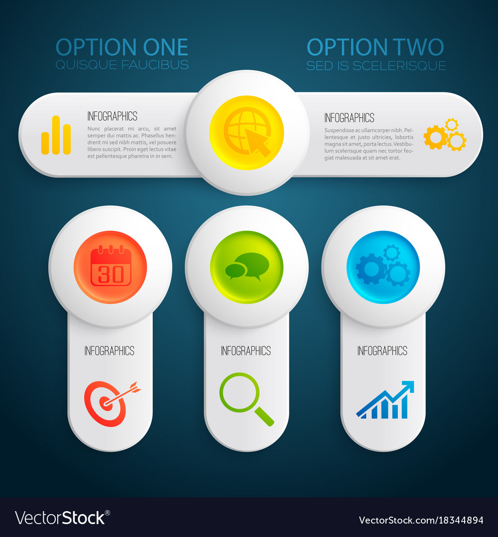 Abstract infographic template