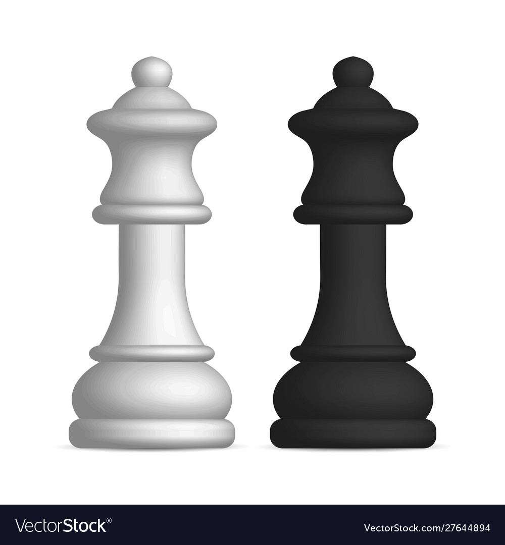 Black queen chess piece design element