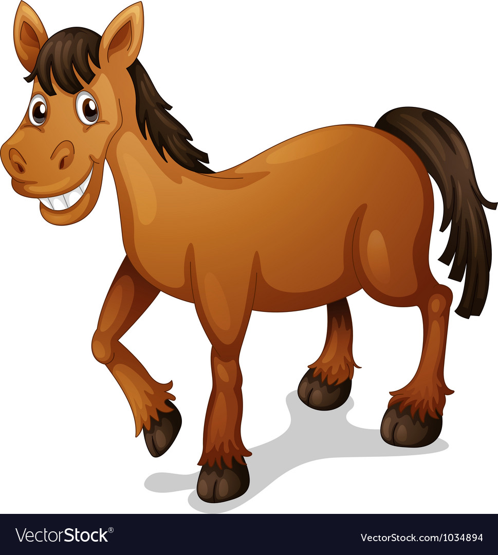 Horse cartoon Royalty Free Vector Image - VectorStock