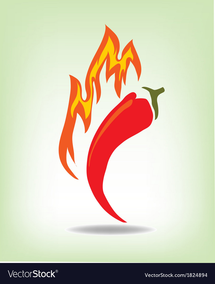 Red hot pepper Royalty Free Vector Image - VectorStock