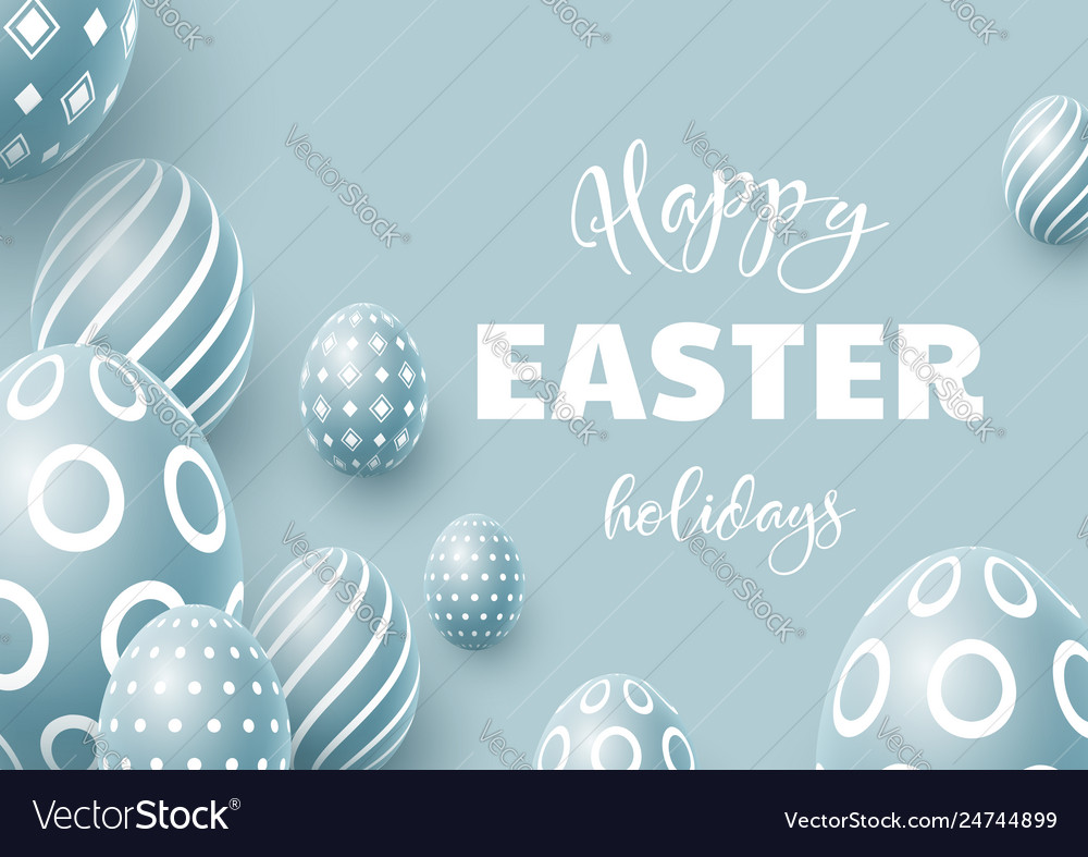 Abstract easter blue background