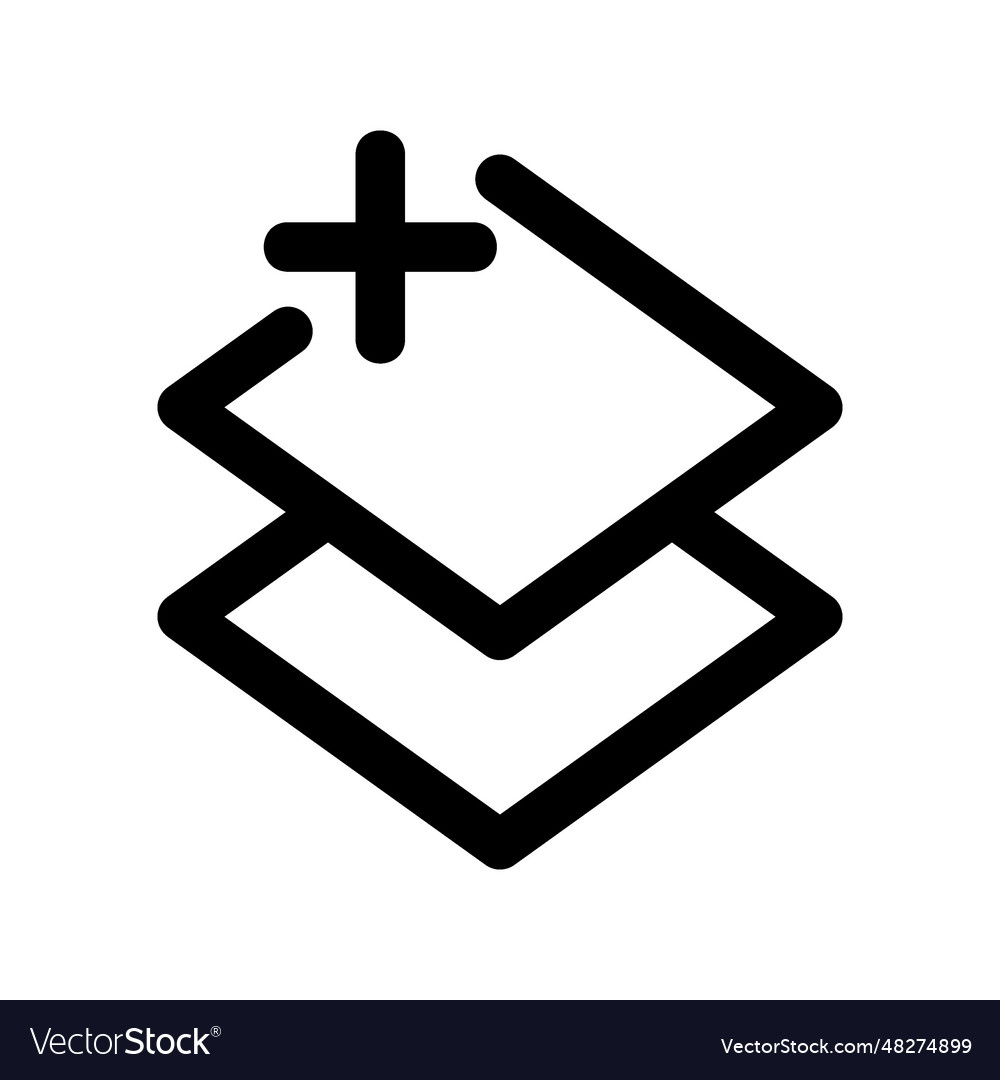 Add layer icon vector image Add layer icon