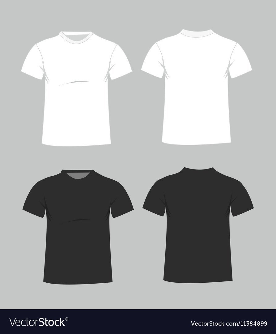 gray plain t shirt front and back