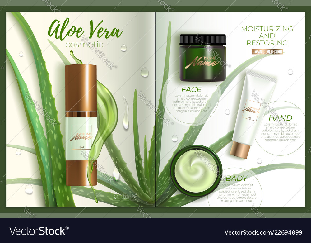 Design advertising poster for cosmetic product for