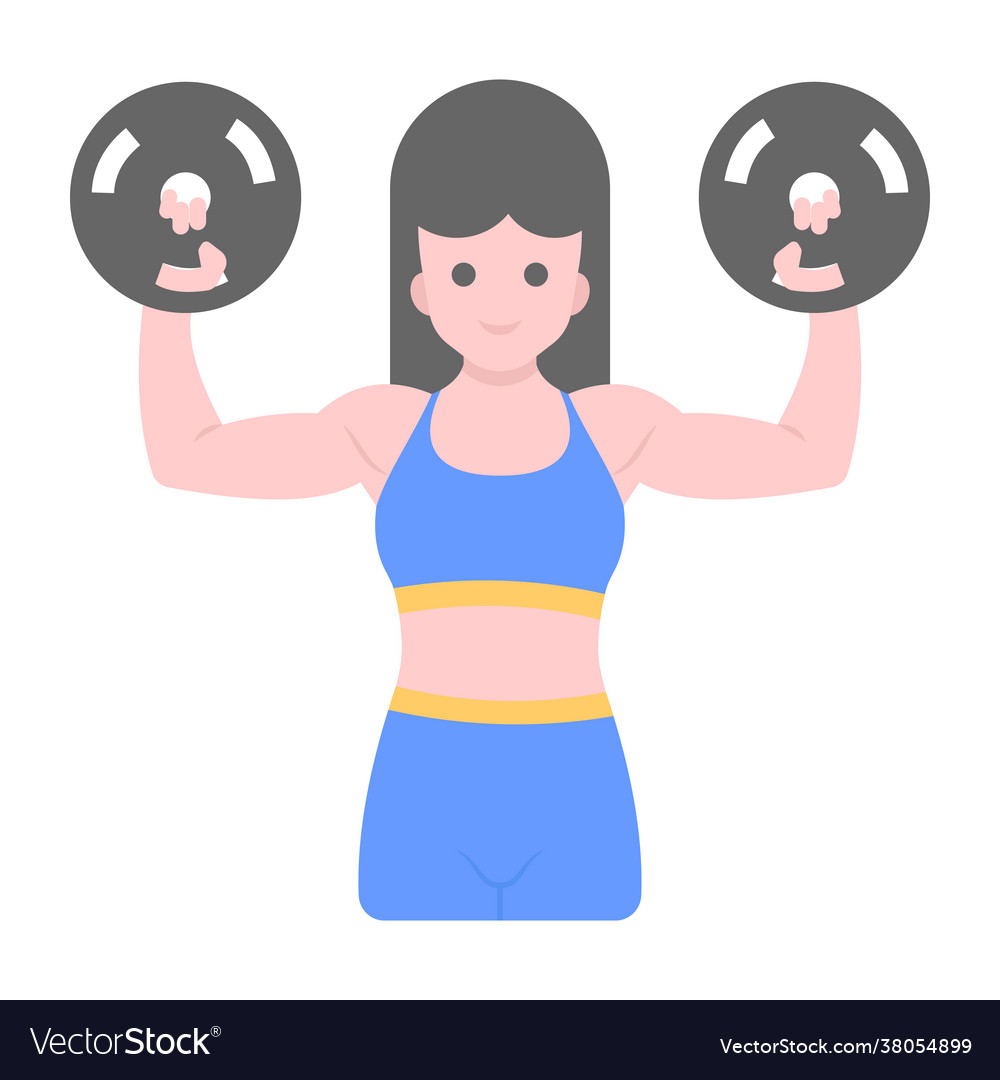 Female athlete Royalty Free Vector Image - VectorStock