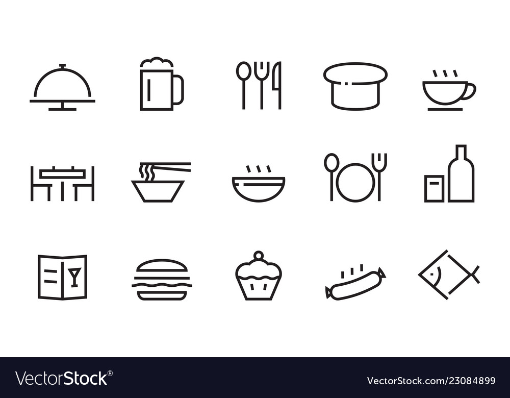 Icon food Royalty Free Vector Image - VectorStock