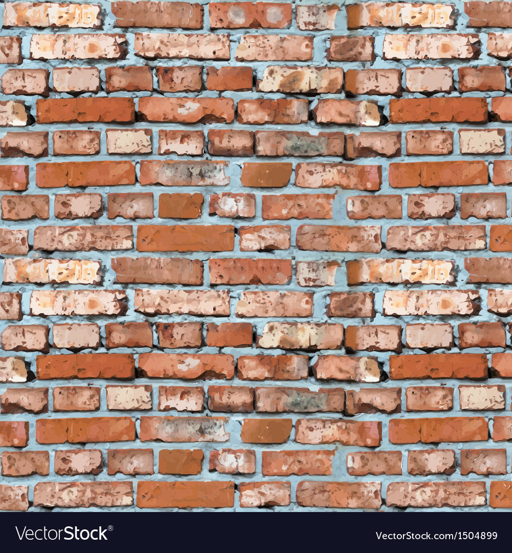 Red Brick Wall Background Royalty Free Vector Image Red Brick Wall Background Vector Image