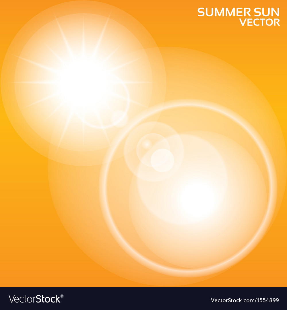 Summer sun lens flare background