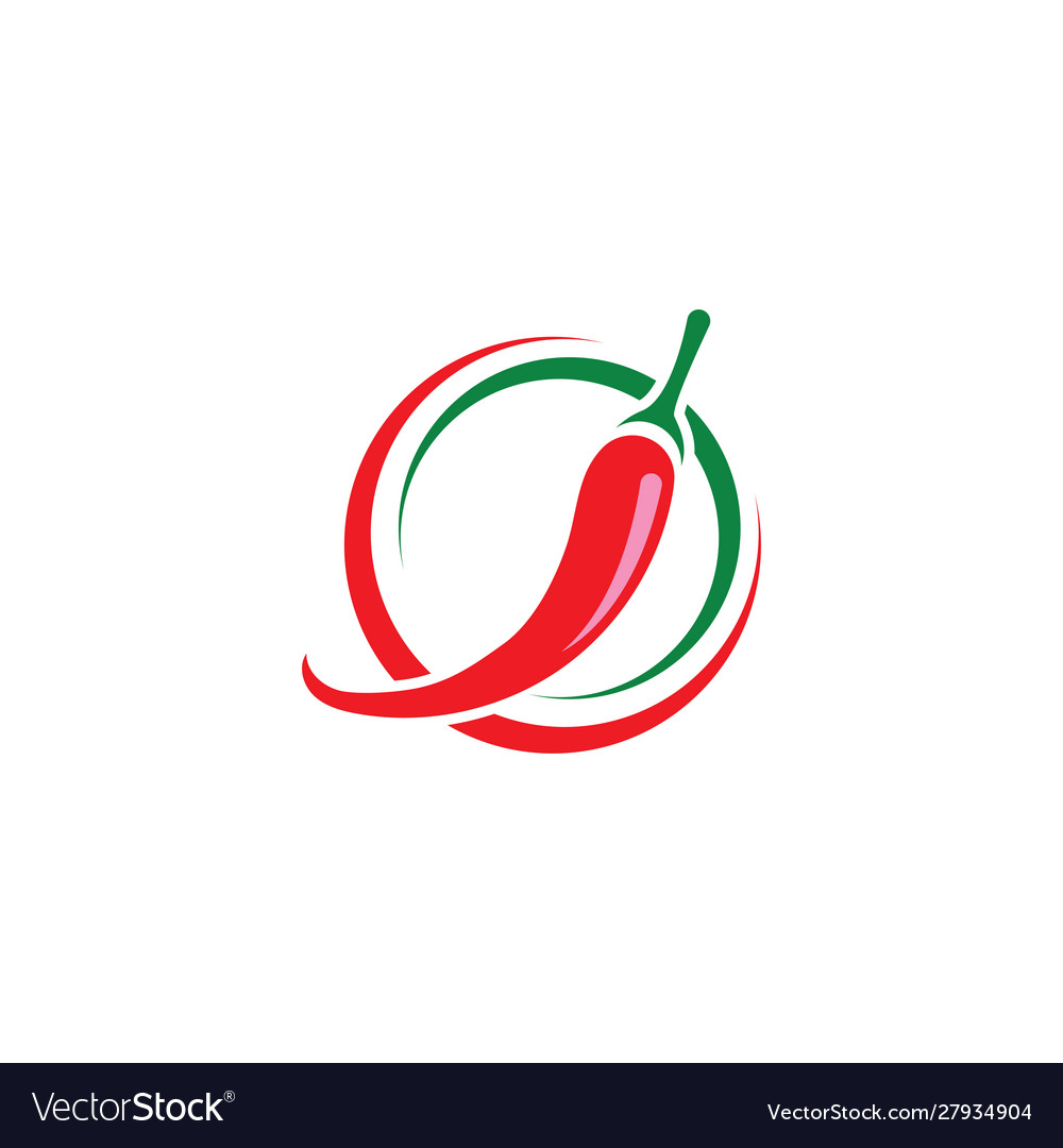 Chili-pepper icon flat