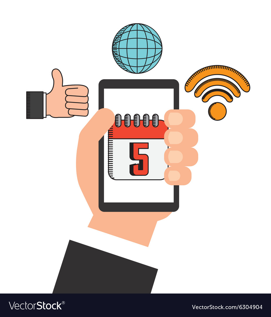Communication technology design Royalty Free Vector Image