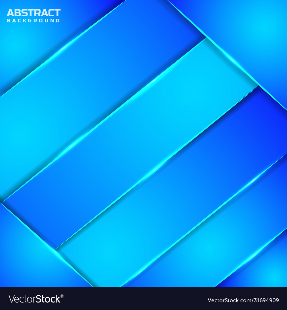 Abstract blue color geometric overlap layer vector image Abstract blue color geometric overlap layer