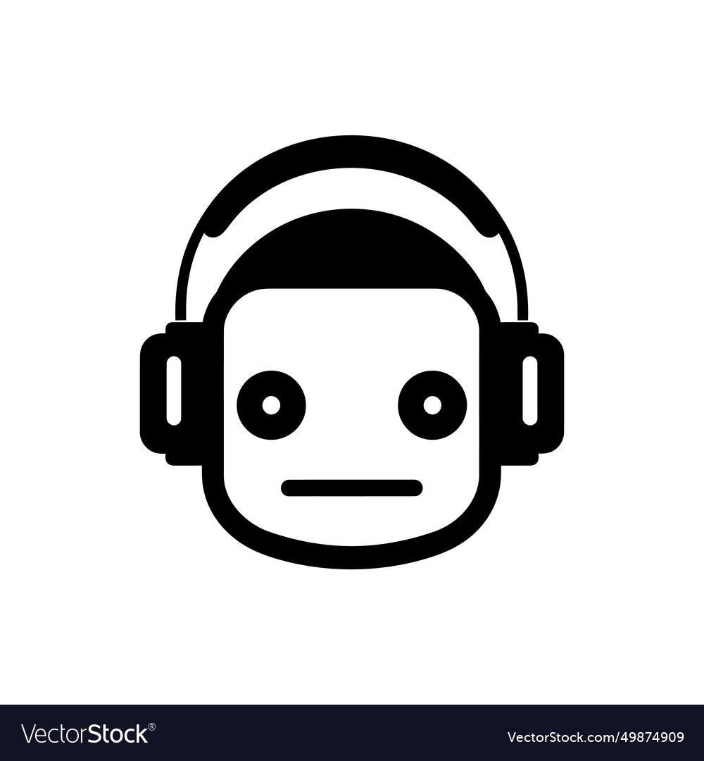 Chatbot support agent icon Royalty Free Vector Image