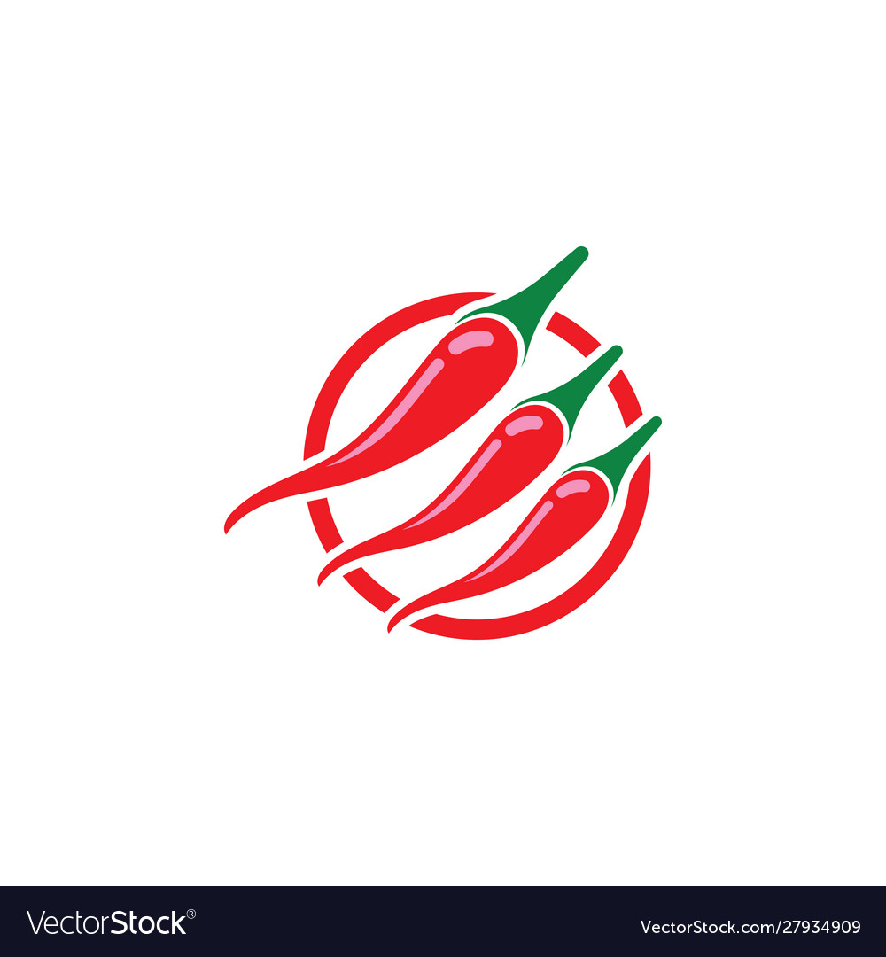 Chili-pepper icon flat