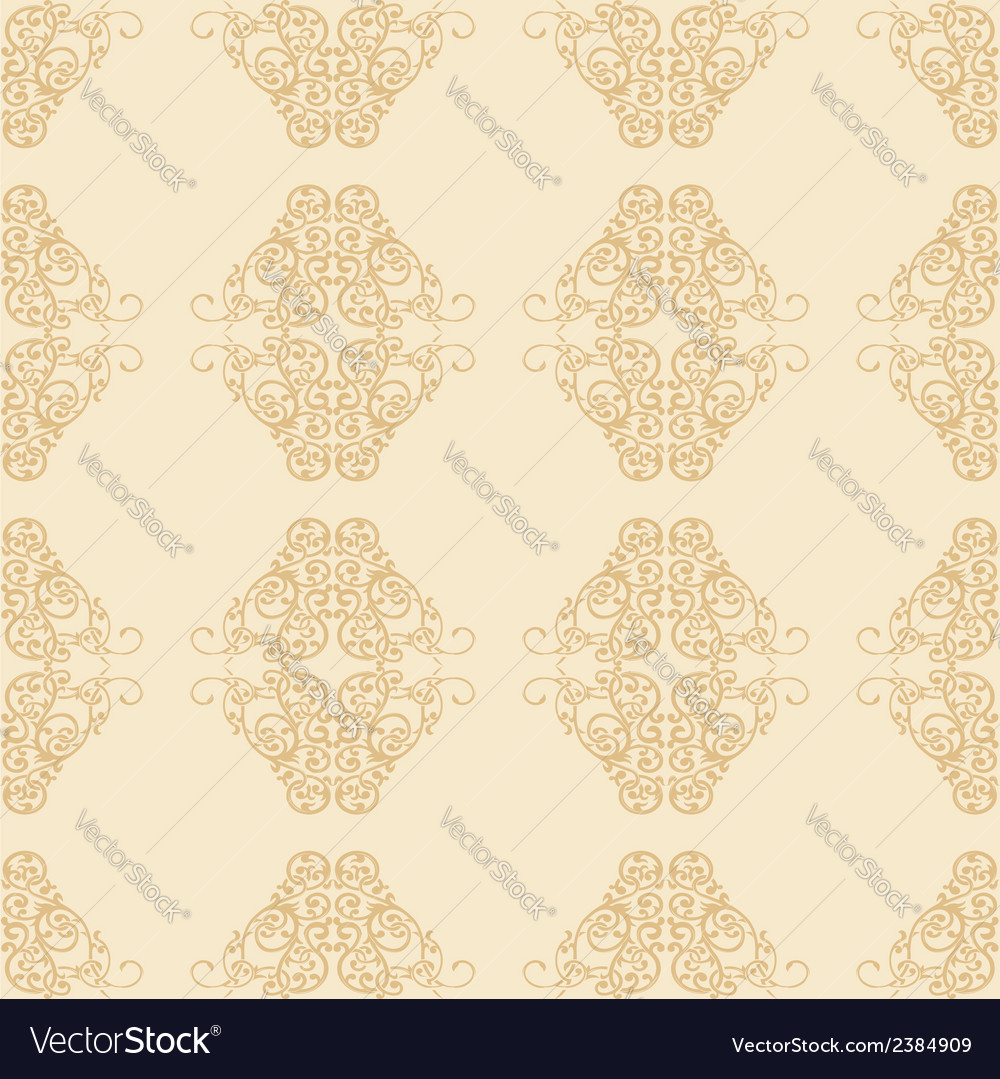 Floral ornament seamless pattern