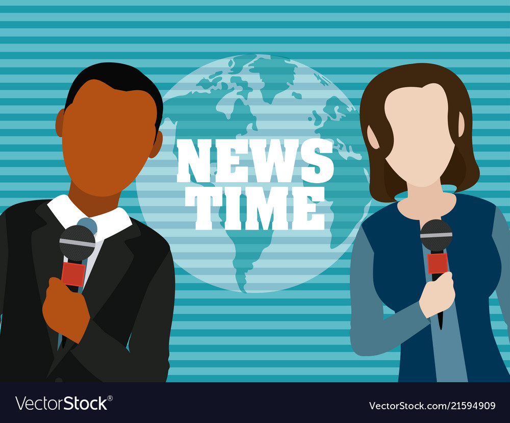 News time cartoons Royalty Free Vector Image - VectorStock News time cartoons Royalty Free Vector Image - VectorStock