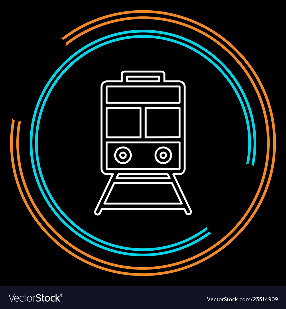 Railway icon - train - rail station Royalty Free Vector