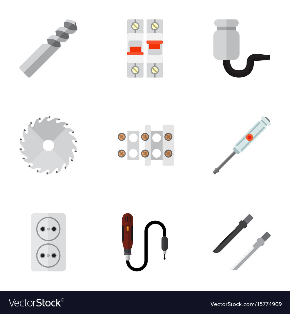 Set of 9 editable instruments icons includes