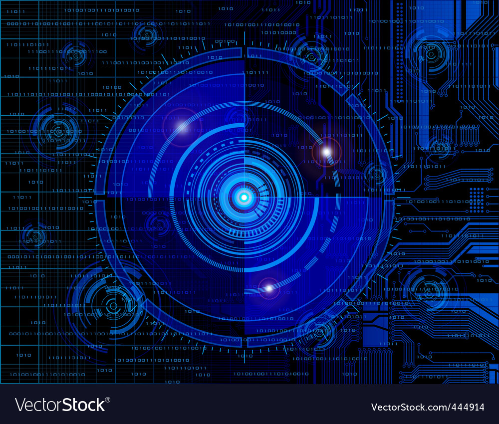 Abstract Technology Theme Background Royalty Free Vector