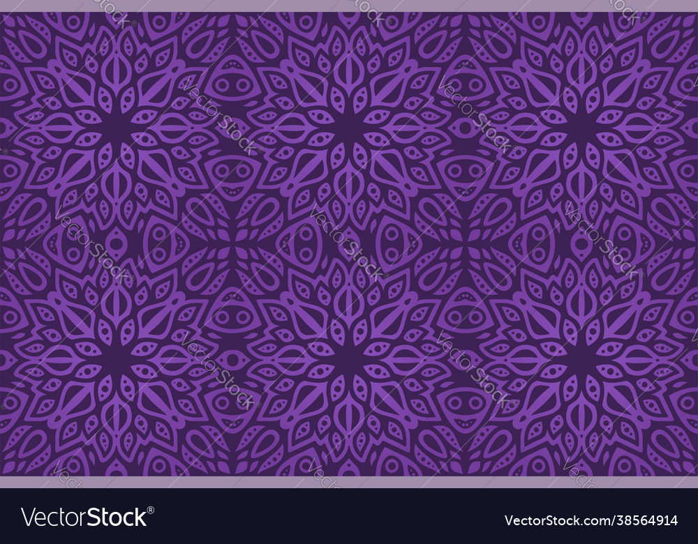 Art with colorful violet eastern tile pattern vector image Art with colorful violet eastern tile pattern