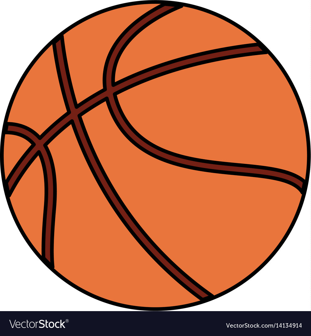 Basketball ball icon image Royalty Free Vector Image