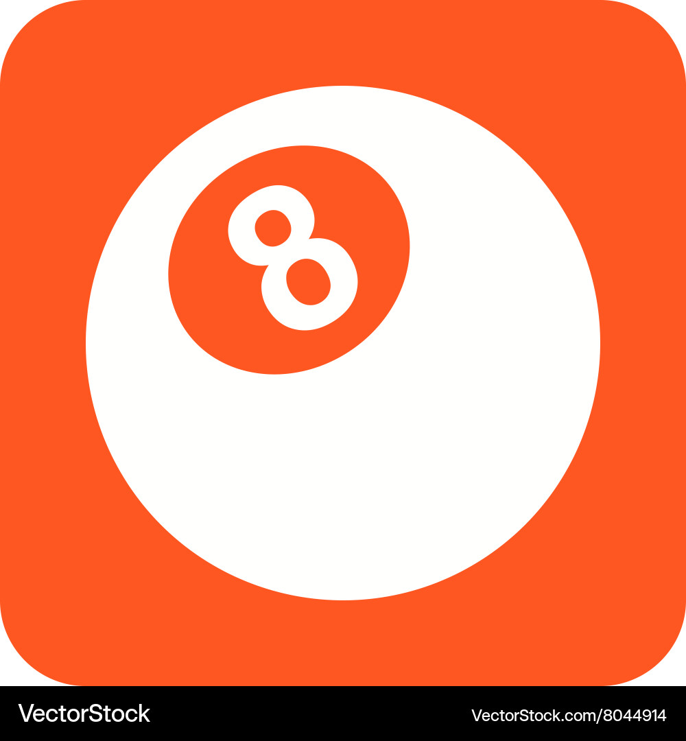 Eight ball Royalty Free Vector Image - VectorStock
