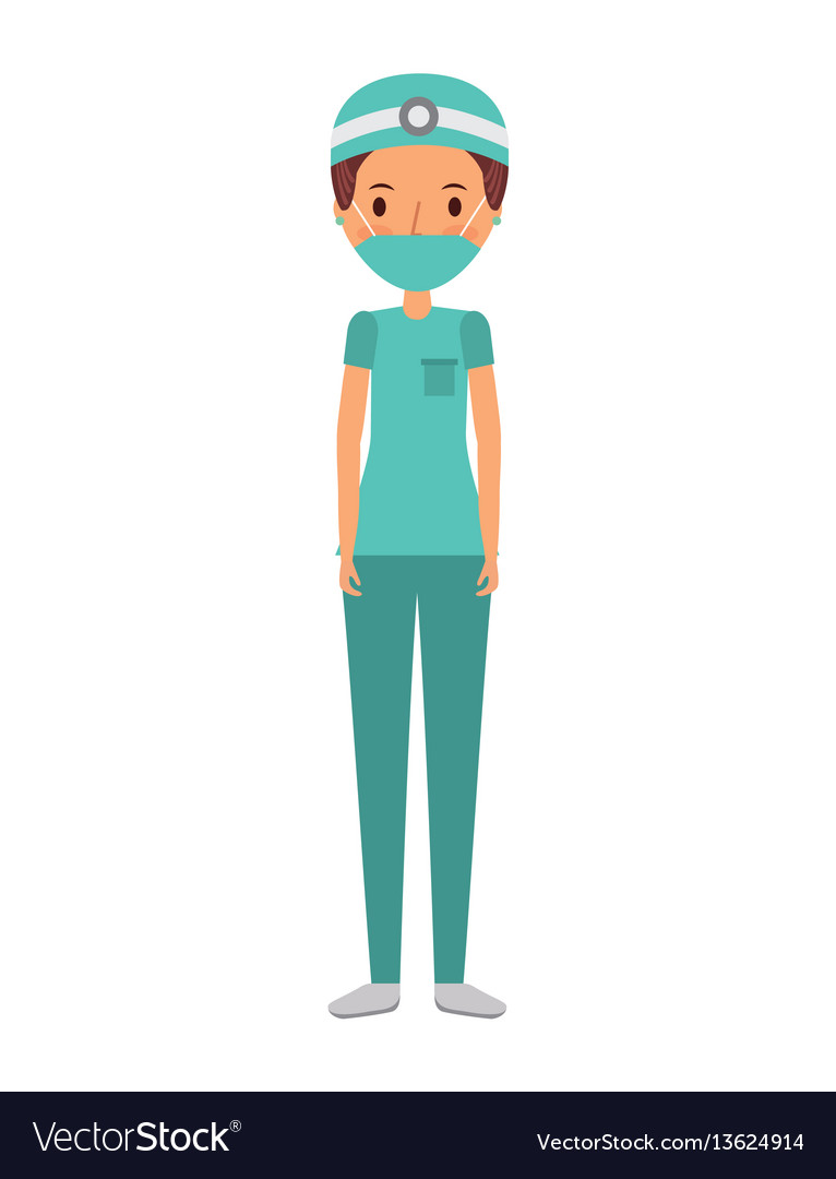 Medical doctor woman Royalty Free Vector Image