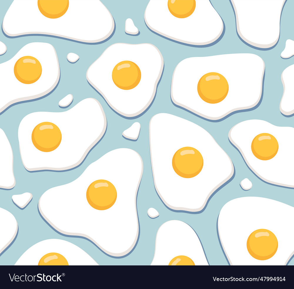 Seamless pattern with eggs vector image Seamless pattern with eggs