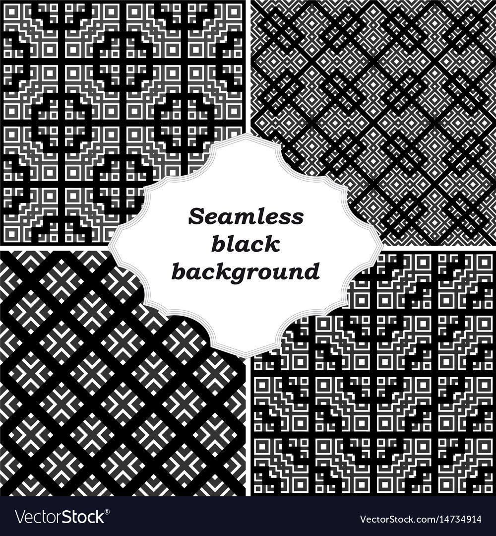 Set of ornamental patterns for textures