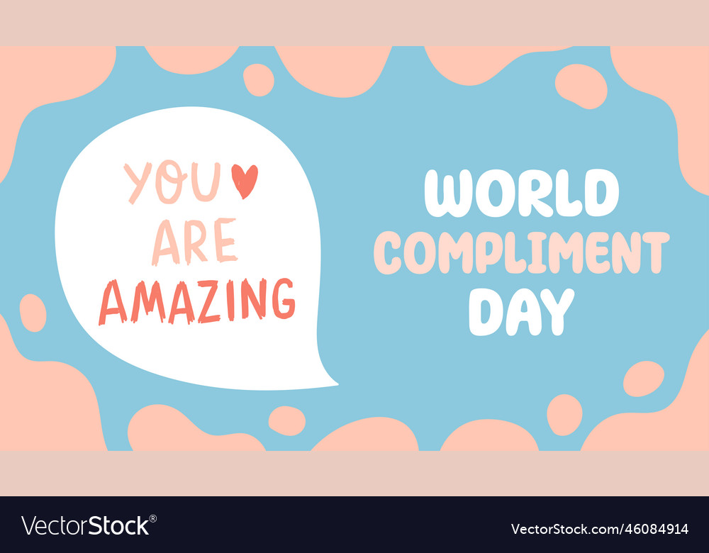 World compliment day march 1 holiday concept