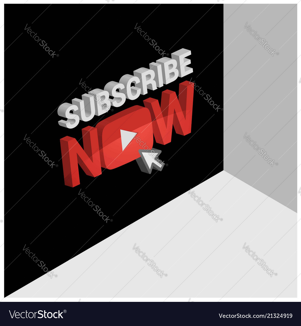 3D Subscription Button Background