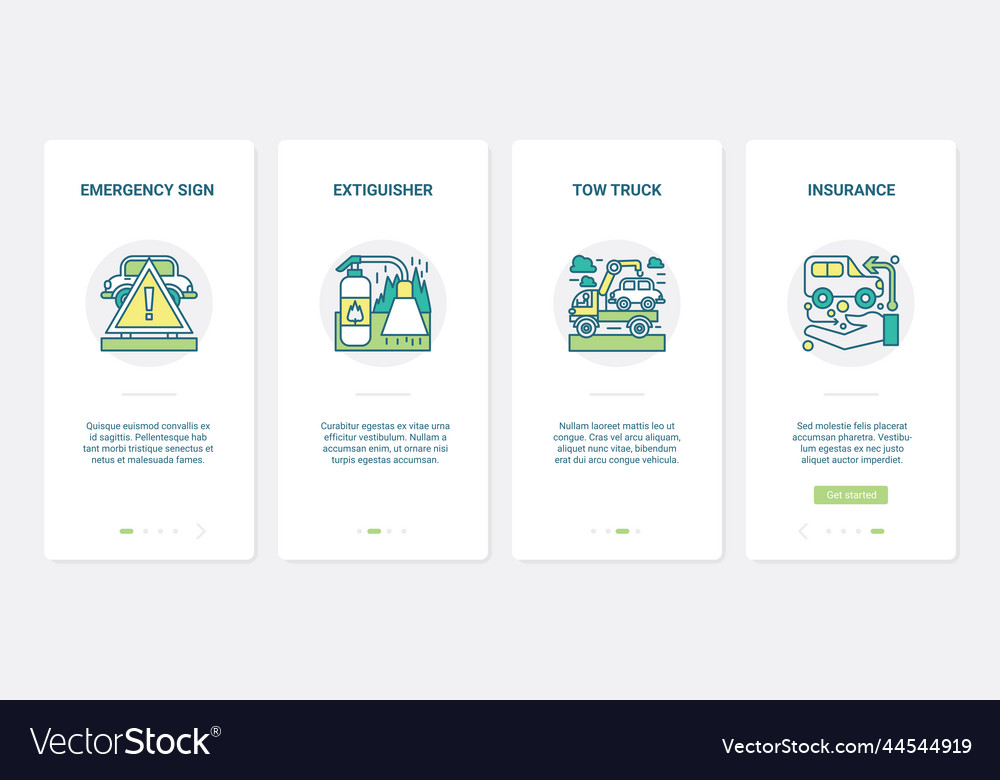 Car service emergency line support ux ui