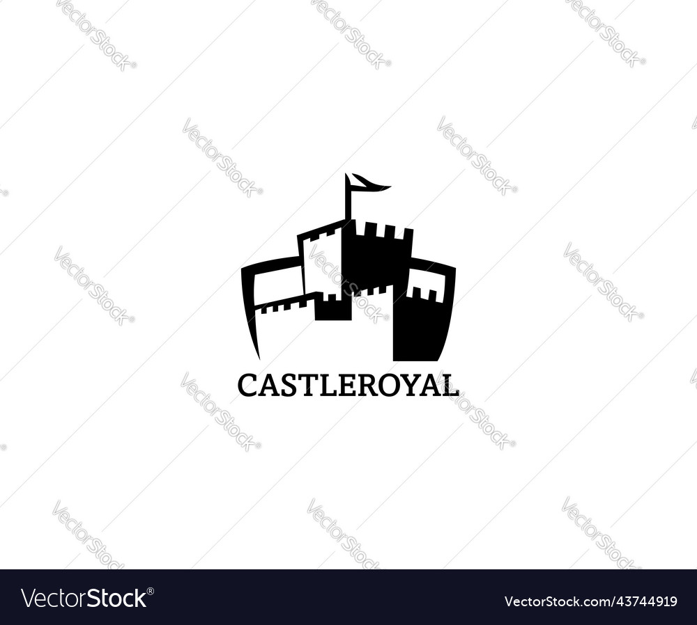 Castle logo design concept tower lo