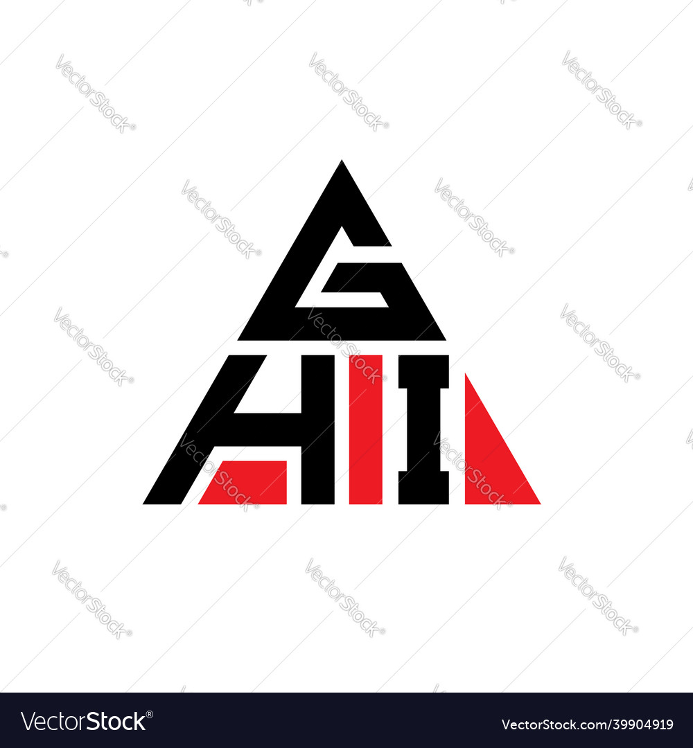 Ghi triangle letter logo design