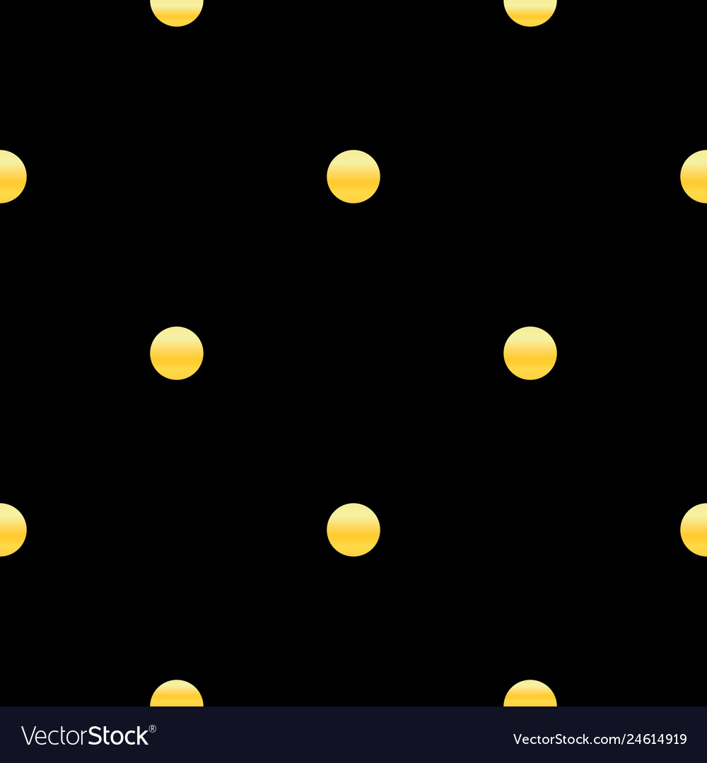 Golden Dots Seamless Pattern