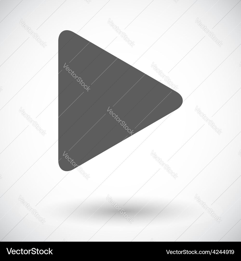 Play icon Royalty Free Vector Image - VectorStock
